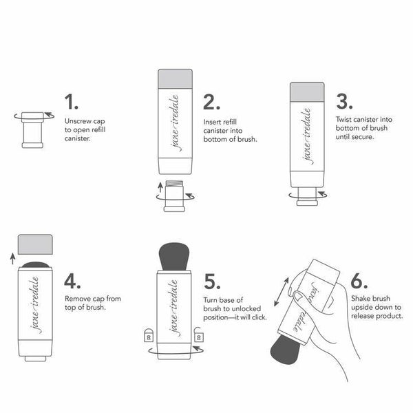Powder-Me SPF 30 Dry Sunscreen Refillable Brush - Totally Refreshed Steam and Spa