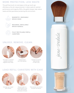 Powder-Me SPF 30 Dry Sunscreen Refillable Brush - Totally Refreshed Steam and Spa