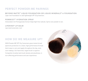 Powder-Me SPF 30 Dry Sunscreen Refillable Brush - Totally Refreshed Steam and Spa