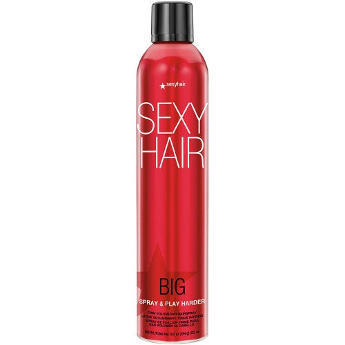 Big SexyHair Spray & Play Harder Firm Volumizing Hairspray 10oz - Totally Refreshed Steam and Spa