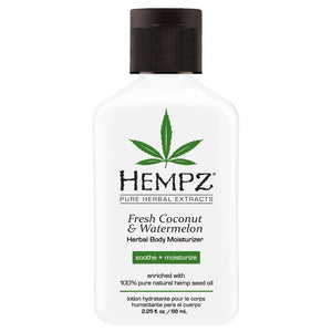 Hempz Fresh Coconut & Watermelon Body Moisturizer - Totally Refreshed Steam and Spa