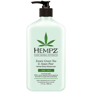 Hempz Exotic Green Tea & Asian Pear Body Moisturizer - Totally Refreshed Steam and Spa