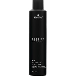 Schwarzkopf Session Label The Flexible Dry Light Hold Hairspray 8oz