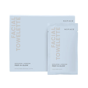 NuFACE Prep-N-Glow Exfoliating & Hydrating Facial Wipes